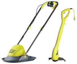 Challenge Hover Mower 1100W and Grass Trimmer 250W Twin Pack